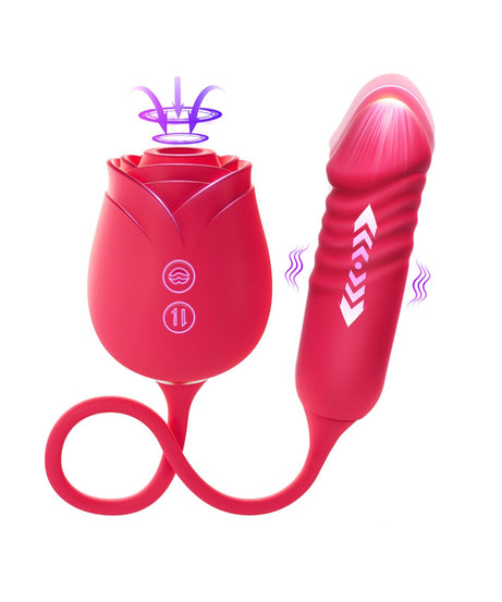 MOOLIGIRL Rose Thrusting & Sucking Sex Toy