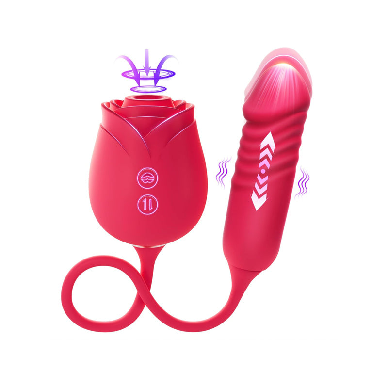 MOOLIGIRL Rose Thrusting & Sucking Sex Toy