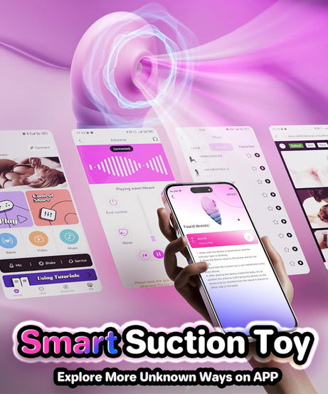 Sucking Vibrator Rose Toy - 10 Modes, APP Control, Couples Sex Toy